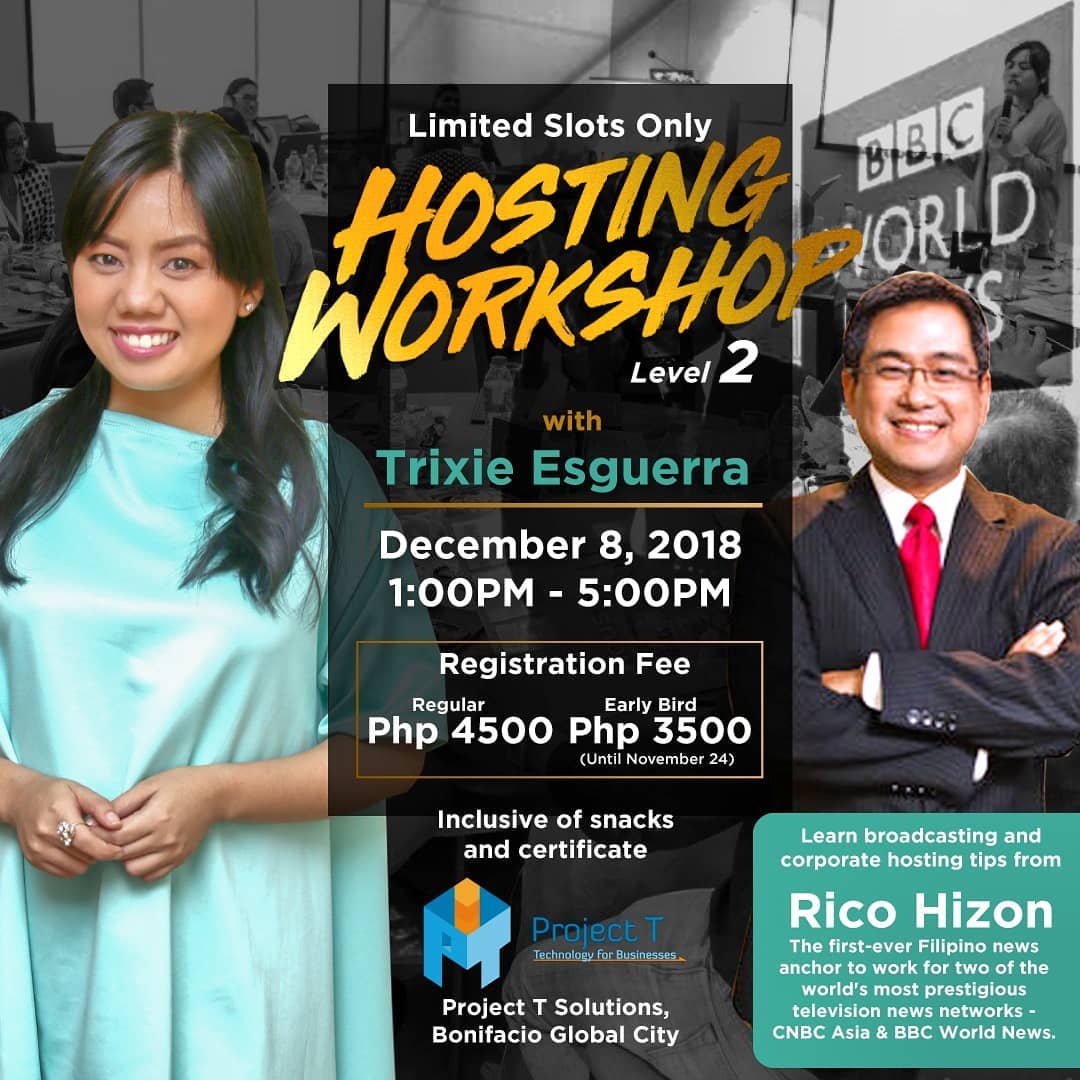 Rico Hizon x Positivitrix Trixie Esguerra Hosting Workshop