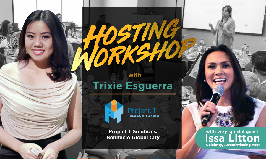 Hosting techniques from Trixie Esguerra, Award-winning Host Issa Litton +  tips from the King of Talk Boy Abunda!